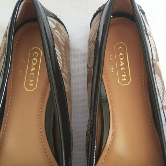 Coach Pauleen Loafer Signature Canvas Patent Size 7 - Picture 5 of 10